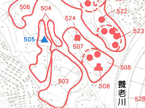 �Z���ЊL�˂̈ʒu