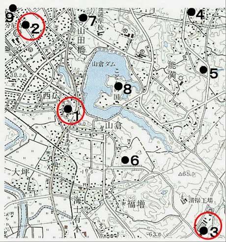 国分寺台縄文遺跡分布