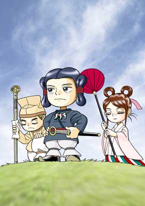 イラスト 古墳時代の王
